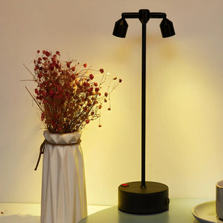 Unique Aluminum Minimalism Round Base LED Table Lamp Zawala Image - 1