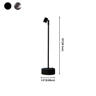 Unique Aluminum Minimalism Round Base LED Table Lamp Zawala #size