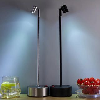 Unique Aluminum Minimalism Round Base LED Table Lamp Zawala Image - 2