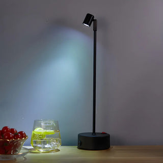 Unique Aluminum Minimalism Round Base LED Table Lamp Zawala Image - 3