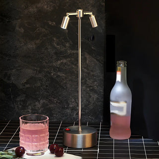 Unique Aluminum Minimalism Round Base LED Table Lamp Zawala Image - 4