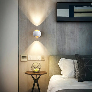 Bedroom Adjustable Black Globe Up Down Wall Sconce Zawala Image - 18