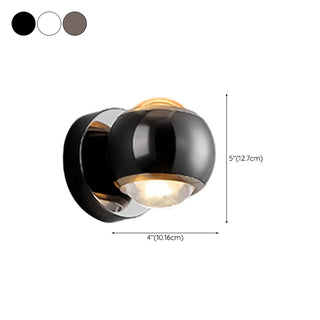 Bedroom Adjustable Black Globe Up Down Wall Sconce Zawala #size