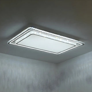 ZOWALA - Living Room Luxury Crystal Circle Flush Mount Light Image - 8