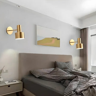 Fashion Geometric Cast Iron Small Indoor Wall Light Zawala Image - 2