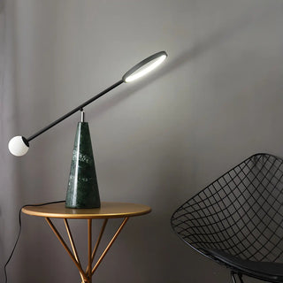 Creative Adjustable Cone Base Seesaw Marble Table Lamp Zawala Image - 1