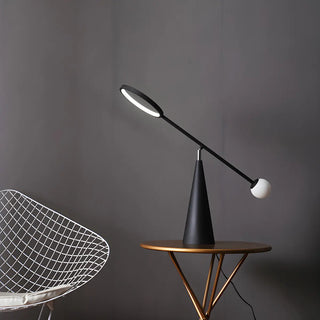 Creative Adjustable Cone Base Seesaw Marble Table Lamp Zawala Image - 2