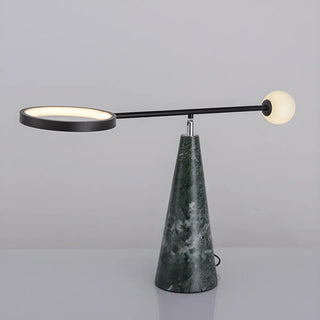 Creative Adjustable Cone Base Seesaw Marble Table Lamp Zawala Image - 3