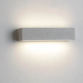 Modern Rectangular Stone Exterior Up Down Wall Light Zawala Image - 14