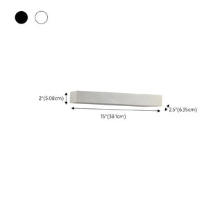 Modern Rectangular Stone Exterior Up Down Wall Light Zawala Image - 17