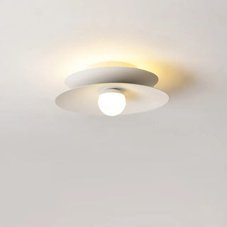 ZOWALA - Hallway Two-Color Disc LED Semi-Flush Mount Light Image - 5