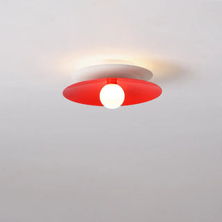 ZOWALA - Hallway Two-Color Disc LED Semi-Flush Mount Light Image - 6