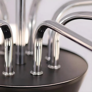 ZOWALA - 2 Tiers Globe Glass Chrome Branch Chandelier Image - 18