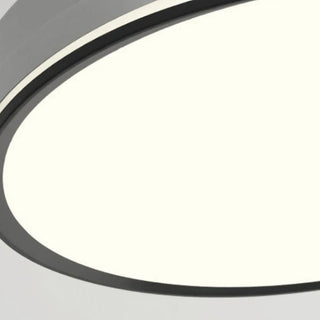 ZOWALA - 3 Clear Blade Round Dimming Ceiling Fan with LED Light Image - 12