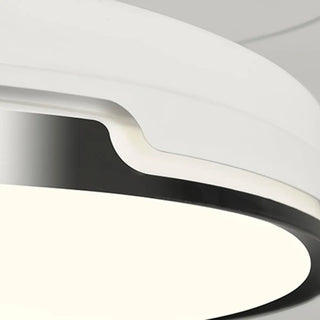 ZOWALA - 3 Clear Blade Round Dimming Ceiling Fan with LED Light Image - 14
