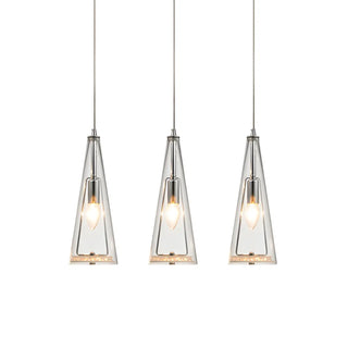 ZOWALA - Modern Blue Glass Cone Dining Room Pendant Light Image - 30