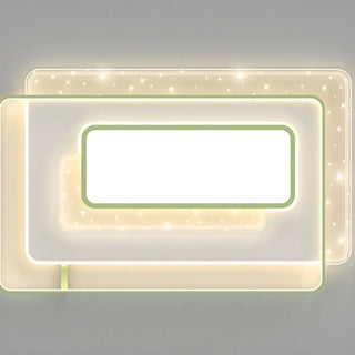 Fashion Green Circular LED Flush Mount Ceiling Light Zawala Image - 6