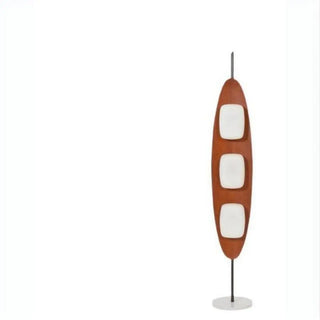 ZOWALA - 3-Light Modern Oval Brown Metal LED Floor Lamp Image - 9
