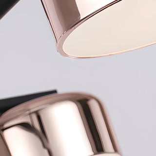 ZOWALA - 4-Light Glam Rose Gold Bowl Island Light Image - 13