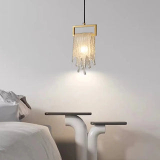 ZOWALA - Creative Abstract Crystal Living Room Gold Pendant Light Image - 1