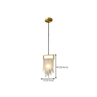 ZOWALA - Creative Abstract Crystal Living Room Gold Pendant Light #size