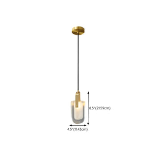 ZOWALA - Creative Abstract Crystal Living Room Gold Pendant Light Image - 17