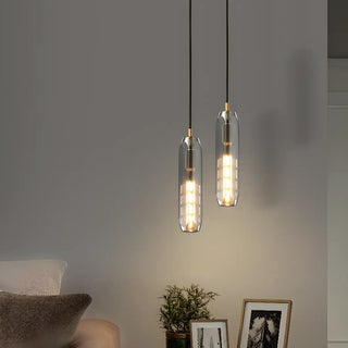 ZOWALA - Creative Abstract Crystal Living Room Gold Pendant Light Image - 2