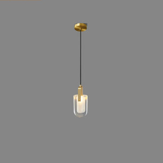 ZOWALA - Creative Abstract Crystal Living Room Gold Pendant Light Image - 5