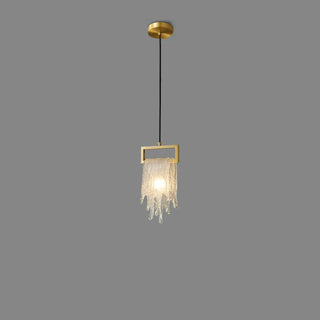 ZOWALA - Creative Abstract Crystal Living Room Gold Pendant Light Image - 6