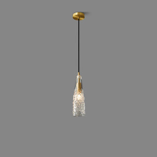 ZOWALA - Creative Abstract Crystal Living Room Gold Pendant Light Image - 8