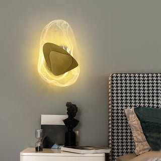 Unique Artistic Geometric Clear Glass Wall Sconce Zawala Image - 3
