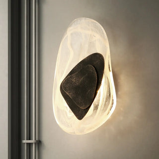 Unique Artistic Geometric Clear Glass Wall Sconce Zawala Image - 4