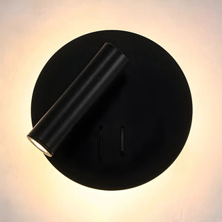 Acrylic Circular Hardwired Bedside Reading Wall Light Zawala Image - 15