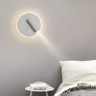 Acrylic Circular Hardwired Bedside Reading Wall Light Zawala Image - 20