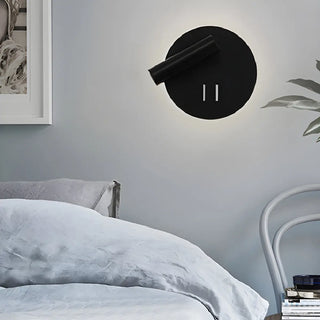 Acrylic Circular Hardwired Bedside Reading Wall Light Zawala Image - 23