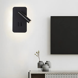Acrylic Circular Hardwired Bedside Reading Wall Light Zawala Image - 3