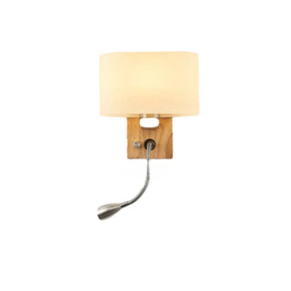Adjustable Rustic Wood Geometric Metal Wall Sconce Zawala Image - 11