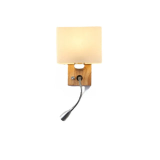Adjustable Rustic Wood Geometric Metal Wall Sconce Zawala Image - 13