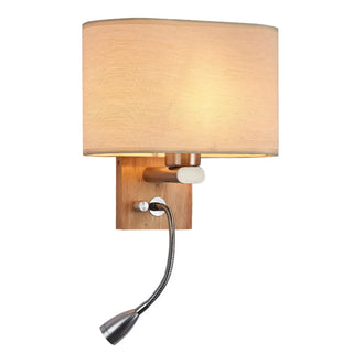Adjustable Rustic Wood Geometric Metal Wall Sconce Zawala Image - 14