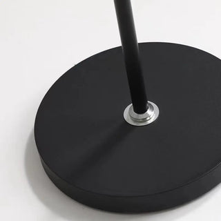 ZOWALA - Adjustable Black Arc Fabric Barrel Floor Lamp Image - 9