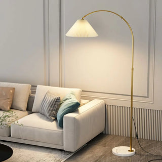 ZOWALA - Adjustable Black Dome Arched LED Floor Lamp Image - 11