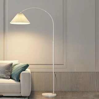 ZOWALA - Adjustable Black Dome Arched LED Floor Lamp Image - 2