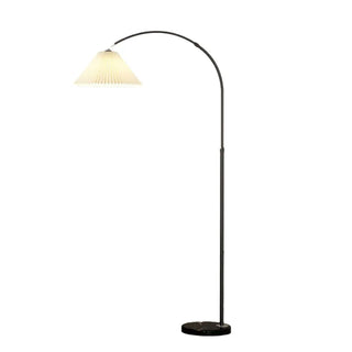 ZOWALA - Adjustable Black Dome Arched LED Floor Lamp Image - 5