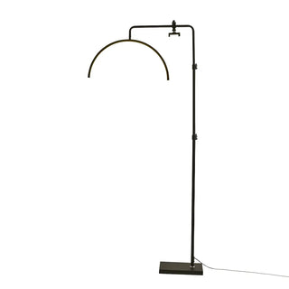 Adjustable C-Shaped Black Arc Metal LED Floor Lamp Zawala Image - 12