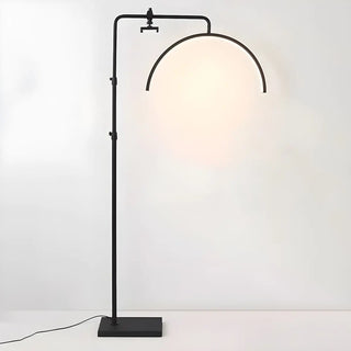 Adjustable C-Shaped Black Arc Metal LED Floor Lamp Zawala Image - 7