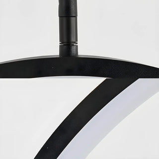 Adjustable C-Shaped Black Arc Metal LED Floor Lamp Zawala Image - 9