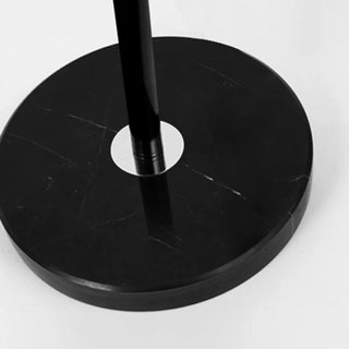 Adjustable Black Drum and Arc Side Table Floor Lamp Zawala Image - 7