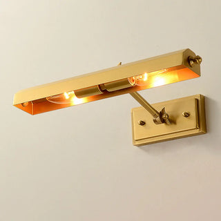 Adjustable Brass Straight Dual LED Vanity Light  Zawala Image - 7