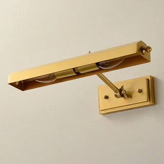 Adjustable Brass Straight Dual LED Vanity Light  Zawala Image - 8