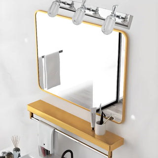 ZOWALA - 3-Light Stainless-Steel Geometric Vanity Wall Light Image - 4